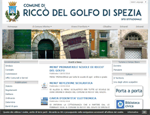 Tablet Screenshot of comune.riccodelgolfo.sp.it